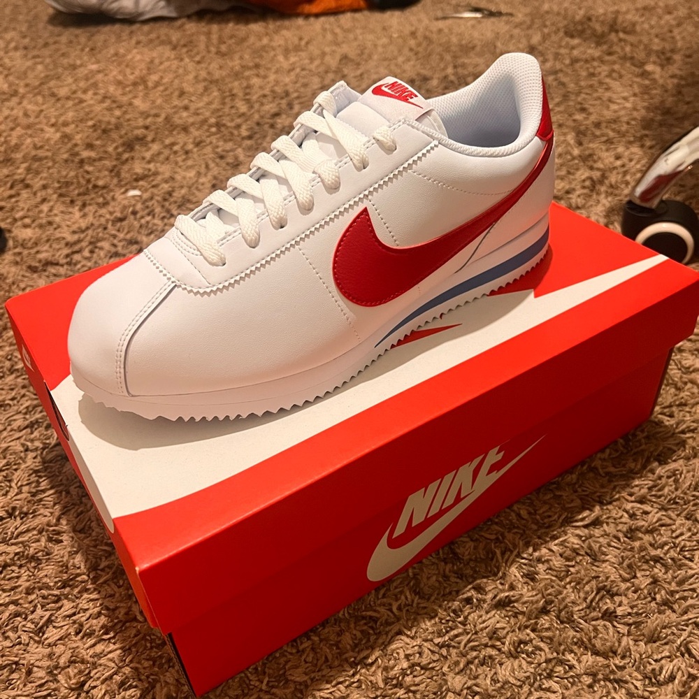 Nike Men's Classic Cortez White Red